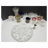 VTG Glass Bowls, Vase,+