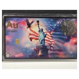 America 1/4 Grain .999 24K Gold