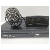 Panasonic VHS / DVD Player NO Cords Untested, Fan+