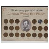 1939 - 1958 Set Lincoln Wheat Penny Coins