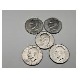 5 Ike Dollar Coins