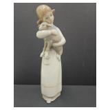 Lladro Little Girl with Baby Lamb 8.5"h
