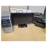 23" Monitor & HP Computer &Printer Untested +