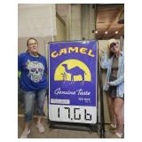 LG Metal Roadside  Camel Cigarette Sign 38 x 68"