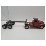 VTG Metal Tonka Toy Truck with Log Trailer 23"L
