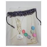 Costume Jewelry Ameythst Necklace,Shell Necklaces