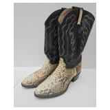 J Chisholm New Genuine Python 10.5 EE Snake Boots