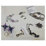 Costume Jewelry; Watches, Brooch, Earrings