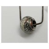 Sterling Silver Merano Italy Glass Pendant Necklae