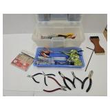 Keter Box,Wire Cutters, Bits, Allen Wrenches, Tape
