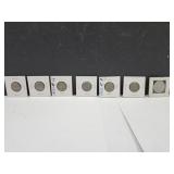 6 Early Jefferson Nickels & Red Goose Token
