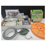 Lot Of NOS Rain Gauge, Humming Bird Feeder, Tools+