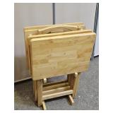 Set of TV Trays with Stand