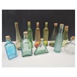 Lot Of Bottles W Corks Up To 7.5" H