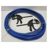 2 Bar Clamps & Air Hose- See Size