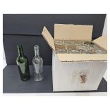 Lot of 12 Glass Bottles for Crafts or Wine
