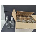 Lot of 12 Glass Bottles For Crafts or Wine