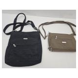 2 Baggalini Purses 10"Wide 1 Brown,1 Black