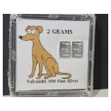 Simpsons 2 Grams .999 Valcambi Silver
