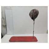 VTG Tin Toy Childs Punching Bag See Damage Bag 30H