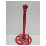 Cast Iron Red Apple Paper Towel Holder