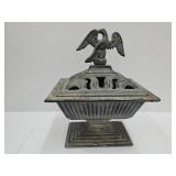 Antique Cast Iron Eagle Coal Stove Humidifier