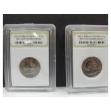 2 Brilliant UNC Susan B Anthony Dollar Coins