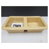 Longaberger Pottery- Cake For Two Dish