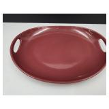 Longaberger Pottery Paprika Contour Tray