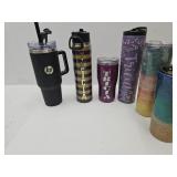 Nice Lot Of Water Bottle Tumblers HP & More