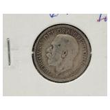 1918 Silver British Dime Coin