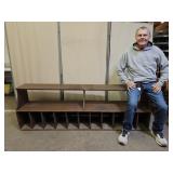 Nice  Primitive Store Display w Cubbies 79x15x26