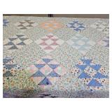 74 X 86" Sweet  Vintage Quilt