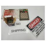 25 Rd. Buck Shot, Fire Alarm & Danger Metal Signs