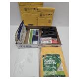 Lot Office Supplies- Mailing Envelopes, Tape Disp+