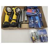 Lot of Flashlights & Batteries