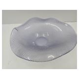 Laslo for Mikasa Purple Glass Leaf Bowl