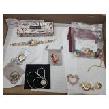 Costume Jewelry Watch Bracelet, Brooches/ Pins,