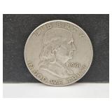 1961 D  Silver Franklin Half Dollar Coin