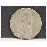 1963 D  Silver Franklin Half Dollar Coin
