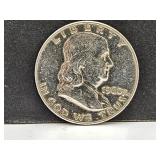 1960 D  Silver Franklin Half Dollar Coin