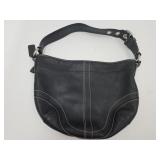 Cute Black Coach Leather Purse 12"W
