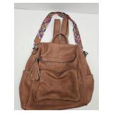 Gorgeous SHRRIE Brown Leather Backpack NEW