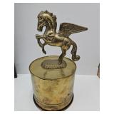 Brass Pegasus  6.5" high & Planter Bucket 6.5" w