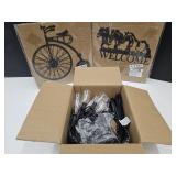 Metal Sign Horse & Bike & Lights