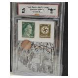 German WWII Stamps & Bronze Coins Set
