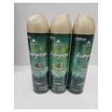 3 New Cans Evergreen Forest Air Freshener