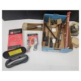 Utility Knife, Hose Clamps, Screw Drivers, Tools +