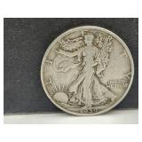 1939 D Silver Walking Liberty Half Dollar Coin