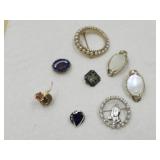 MCM Earrings, Lapel Pins, & 4 H Pins,+
